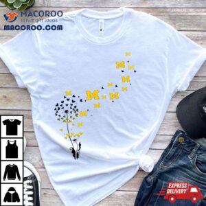 Michigan Wolverines Dandelion Flower Tshirt