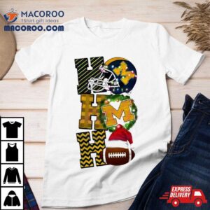 Michigan Wolverines Football Christmas Ho Ho Ho Tshirt