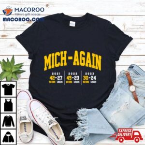 Michigan Wolverines Mich Again Football 2023 Shirt