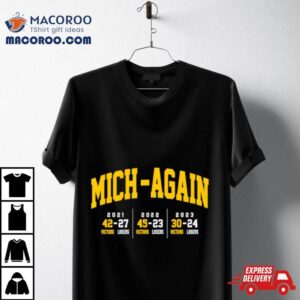 Michigan Wolverines Mich Again Football Tshirt