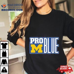 Michigan Wolverines Pro Blue Coach Jim Harbaugh Tshirt