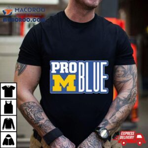 Michigan Wolverines Pro Blue Coach Jim Harbaugh Tshirt