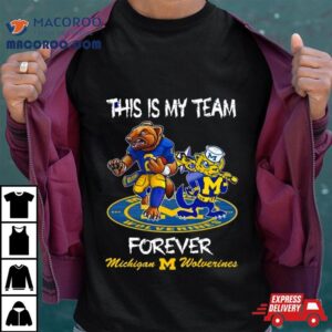 Michigan Wolverines This Is My Team Forever Mascots Tshirt