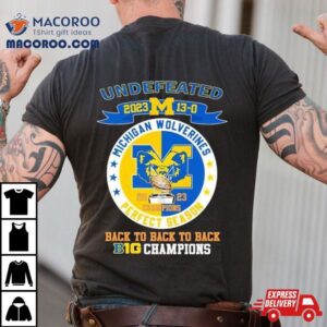 Michigan Wolverines Undefeated Back To Back Big Champions Tshirt