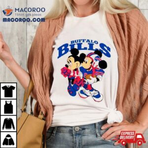 Mickey And Minnie Mouse Buffalo Bills Football Tshirt