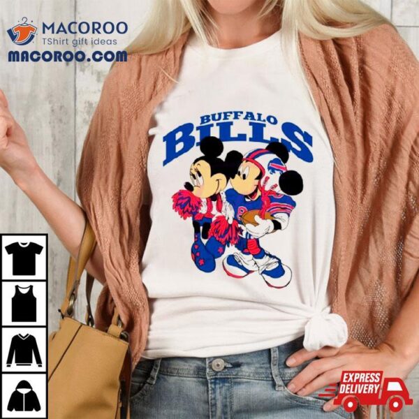 Mickey And Minnie Mouse Buffalo Bills Football Shirt