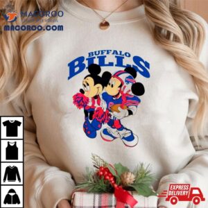 Mickey And Minnie Mouse Buffalo Bills Football Tshirt