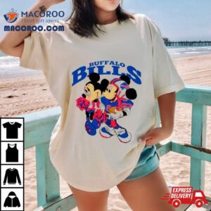 Mickey And Minnie Mouse Buffalo Bills Football Tshirt