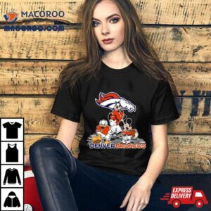 Mickey Mouse And Friend Disney Denver Broncos American Football Tshirt