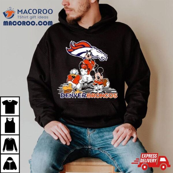 Mickey Mouse And Friend Disney Denver Broncos American Football Shirt