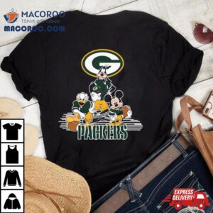 Mickey Mouse And Friend Disney Green Bay Packers American Football Tshirt