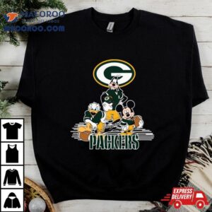 Mickey Mouse And Friend Disney Green Bay Packers American Football Tshirt