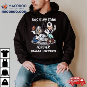 Mickey Mouse And Mascot This Is My Team Forever Dallas Cowboys Tshirt