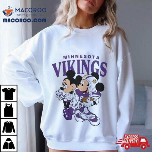 Mickey Mouse And Minnie Mouse Minnesota Vikings Shirt