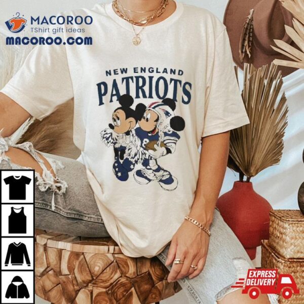 Mickey Mouse And Minnie Mouse New England Patriots Shirt