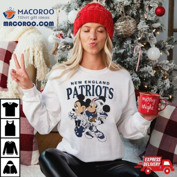 Mickey Mouse And Minnie Mouse New England Patriots Shirt