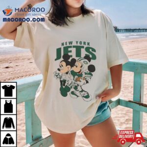 Mickey Mouse And Minnie Mouse New York Jets Tshirt