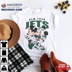 Mickey Mouse And Minnie Mouse New York Jets Tshirt