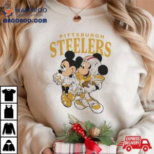 Mickey Mouse And Minnie Mouse Pittsburgh Steelers Tshirt