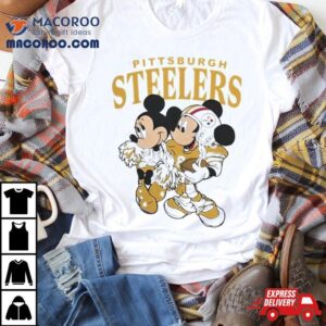 Mickey Mouse And Minnie Mouse Pittsburgh Steelers Tshirt