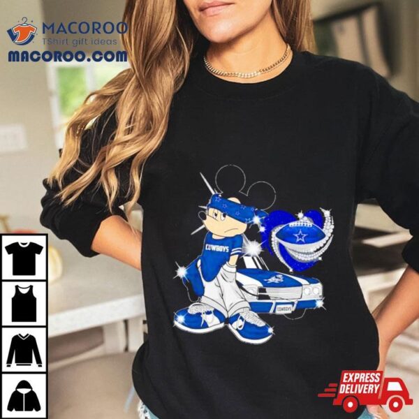 Mickey Mouse Dallas Cowboys Diamond Football Shirt