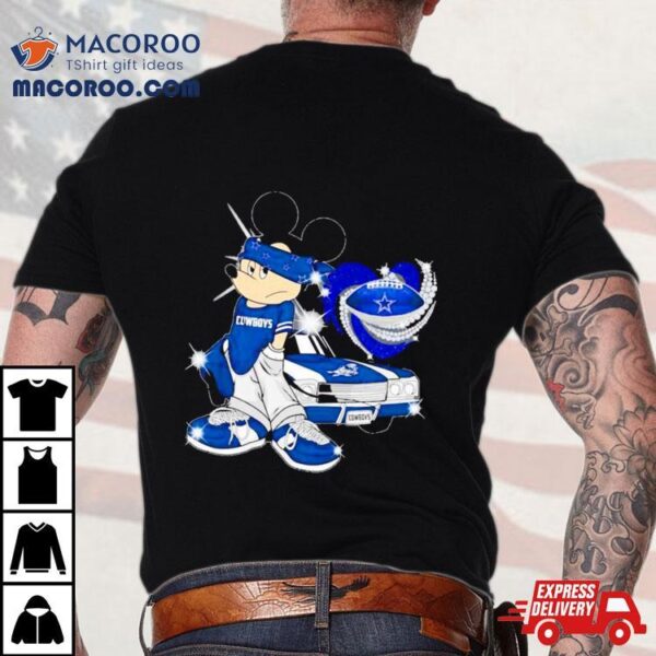 Mickey Mouse Dallas Cowboys Diamond Football Shirt