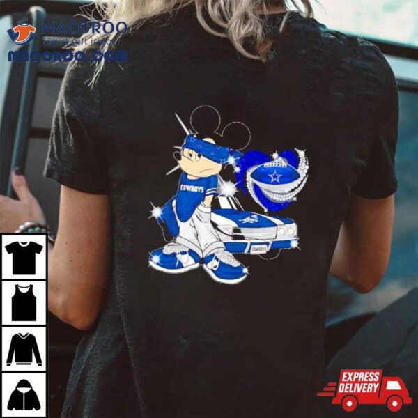 Mickey Mouse Dallas Cowboys Diamond Football Shirt