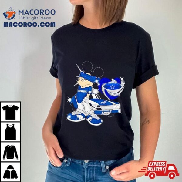 Mickey Mouse Dallas Cowboys Diamond Football Shirt