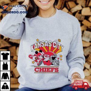 Mickey Mouse Football Kansas City Chiefs Helmet Tshirt