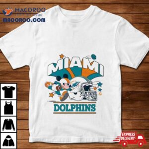 Mickey Mouse Football Miami Dolphins To Play Tshirt