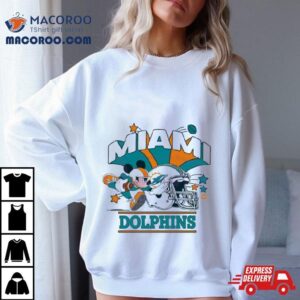 Mickey Mouse Football Miami Dolphins To Play Tshirt