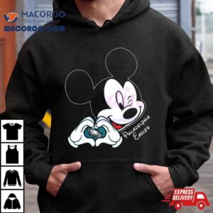 Mickey Mouse Love Philadelphia Eagles Nfl 2024 T Shirt