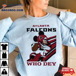 Mickey Mouse Nfl Atlanta Falcons Football Player Who Dey Slogan Tshirt