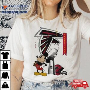 Mickey Mouse Nfl Atlanta Falcons Football Super Bowl Champions Helmet Logo Tshirt