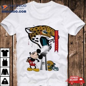 Mickey Mouse Nfl Jacksonville Jaguars Football Super Bowl Champions Helmet Logo Tshirt