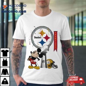 Mickey Mouse Nfl Pittsburgh Steelers Football Super Bowl Champions Helmet Logo Tshirt