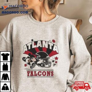 Mickey Mouse Player Atlanta Falcons Football Helmet Logo Character Shirt