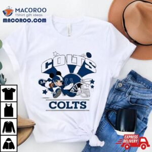 Mickey Mouse Player Indianapolis Colts Football Helmet Logo Character Shirt