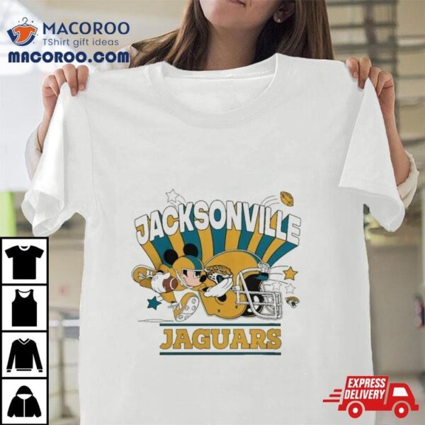 Mickey Mouse Player Jacksonville Jaguars Football Helmet Logo Character Shirt