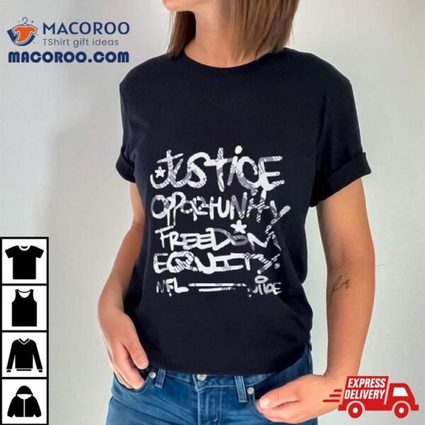 Mike Tomlin Justice Opportunity Equity Freedom T Shirt