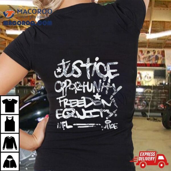 Mike Tomlin Justice Opportunity Equity Freedom T Shirt