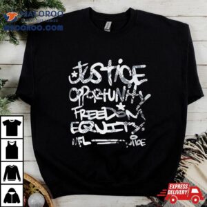 Mike Tomlin Justice Opportunity Equity Freedom Tshirt