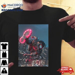 Miles Morales Suit Go To Suit In Spider Man Tshirt