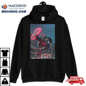 Miles Morales Suit Go To Suit In Spider Man Tshirt
