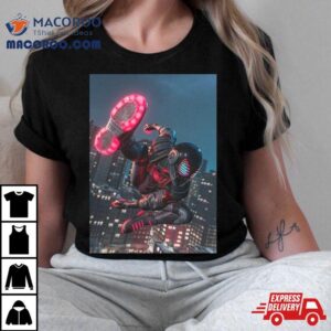 Miles Morales Suit Go To Suit In Spider Man Tshirt