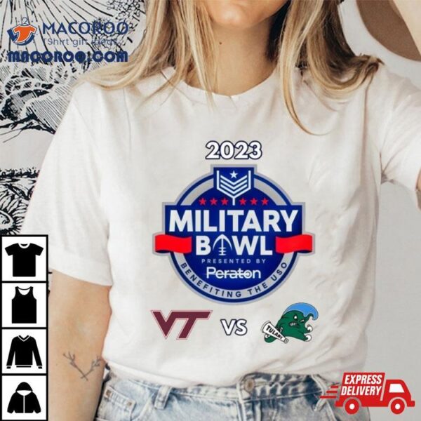 Military Bowl Virginia Tech Vs. Tulane Navy Marine Corps Mem. Stadium Annapolis Md 2023 Shirt