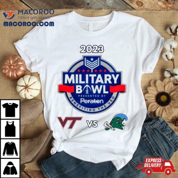 Military Bowl Virginia Tech Vs. Tulane Navy Marine Corps Mem. Stadium Annapolis Md 2023 Shirt