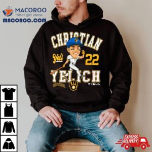 Milwaukee Brewers Christian Yelich Caricature Tshirt