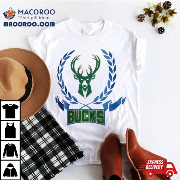 Milwaukee Bucks Fisll Heritage Crest T Shirt