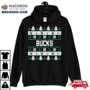 Milwaukee Bucks Holiday Ugly Christmas Tshirt